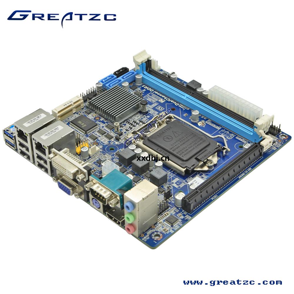 B85MINI ITX工(gong)控主(zhu)板(ban) 雙(shuang)網(wang)6COM三(san)屏顯(xian)示(shi) 4代(dai)CPU